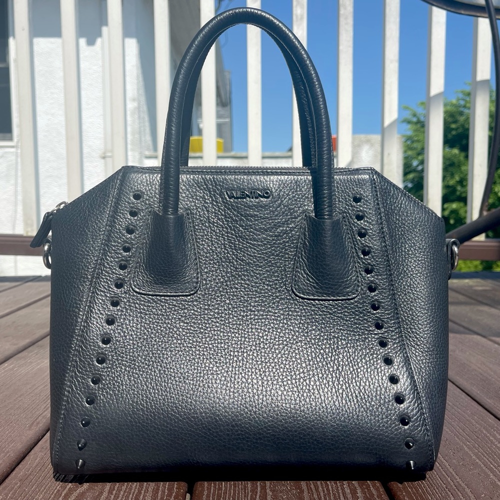 Valentino Minimi Preciosa Black Studded Crossbody Handbag - Never Used